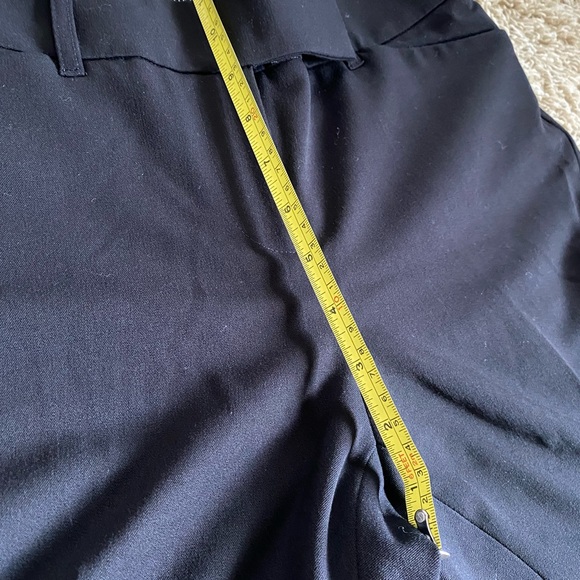 White House black market seasonless flare leg black pants trousers slacks 4R - Picture 7 of 8